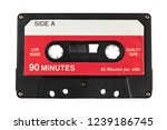 Audio cassette tape isolated ...
