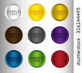 abstract button icon set  ... | Shutterstock .eps vector #326144495