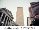 Central Business district, skyscrapers and Gallier Hall, New Orleans, Louisiana