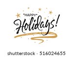 happy holidays.beautiful... | Shutterstock .eps vector #516024655