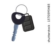 car key with remote control and ... | Shutterstock .eps vector #1570595485