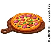 Pizza Isometric With...