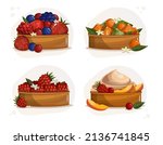 Fruit And Berry Tart Sets.  Set ...