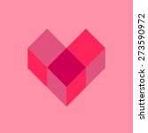 cube heart. | Shutterstock .eps vector #273590972