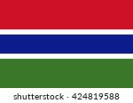 gambia flag  official colors... | Shutterstock .eps vector #424819588