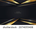 3d modern luxury template... | Shutterstock .eps vector #2074055408