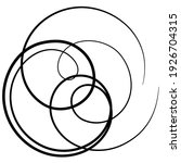 circular curlicue  looped shape ... | Shutterstock .eps vector #1926704315