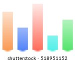 bar chart   bar graph with... | Shutterstock .eps vector #518951152