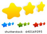 star  star rating to use as... | Shutterstock .eps vector #640169395
