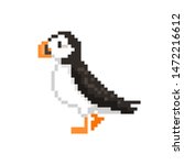 Atlantic Puffin  Pixel Art Bird ...