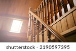 Wooden Stairs Close Up. Cottage ...