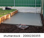 Pouring Concrete Slab For Shed...