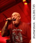 Small photo of The Engine Rooms Southampton - April 8th 2017: Thomas Mensi Mensforth performing with British punk band Angelic Upstarts at the Engine Rooms, Southampton, April 8 2017 in Southampton, Hampshire, UK