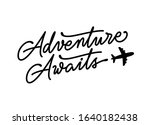 adventure awaits modern... | Shutterstock .eps vector #1640182438