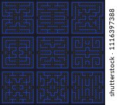 game concept maze. modern... | Shutterstock .eps vector #1116397388