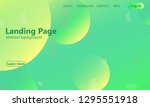 website landing page. geometric ... | Shutterstock .eps vector #1295551918