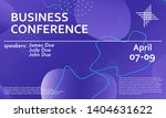 flyer template conference. 3d... | Shutterstock .eps vector #1404631622