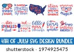 fourth of july calligraphy... | Shutterstock .eps vector #1974925475