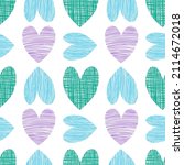 seamless hearts pattern.... | Shutterstock .eps vector #2114672018