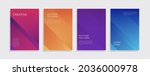set of minimal covers design.... | Shutterstock .eps vector #2036000978