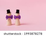 Wooden Figurines With Top Hat...