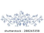 vector    flower background for ... | Shutterstock .eps vector #288265358