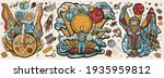 universe and people. retro... | Shutterstock .eps vector #1935959812