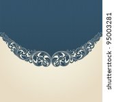 vintage scroll engraving... | Shutterstock .eps vector #95003281