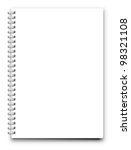 Blank Realistic Spiral Notepad...