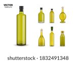 olive oil label set. isolated... | Shutterstock .eps vector #1832491348