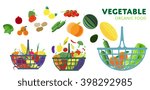 basket with vegetables  raster... | Shutterstock . vector #398292985