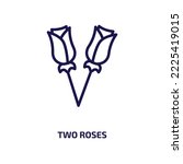 Two Roses Icon From Nature...