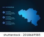 belgium map  infographic style  ... | Shutterstock .eps vector #2018669585