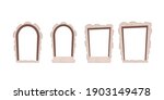 set of stone arches on a white... | Shutterstock .eps vector #1903149478