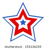 patriotic star design | Shutterstock .eps vector #153136235