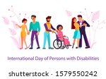 international day of persons... | Shutterstock . vector #1579550242