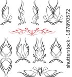 pinstripe design  | Shutterstock . vector #187890572