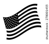 american flag vector icon | Shutterstock .eps vector #278001455