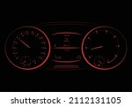 realistic car dashboard... | Shutterstock .eps vector #2112131105