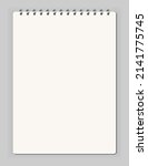 notebook empty. sketchbook... | Shutterstock .eps vector #2141775745