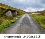 Small photo of View of the shelter at Bonny Glen in County Donegal - Ireland.