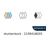 layer icons  symbol vector... | Shutterstock .eps vector #2158418035