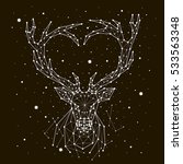 Starry Sky Constellation Deer....