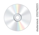 Isolated blank compact disc cd...