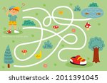 maze game. educational... | Shutterstock .eps vector #2011391045