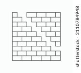 brick wall icon  wall vector ... | Shutterstock .eps vector #2110784948