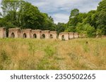 Small photo of Military barracks in the Modlin Fortress with a granary