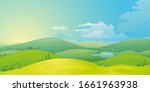 vector landscape of mountain... | Shutterstock .eps vector #1661963938