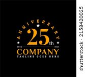 anniversary 25th company logo... | Shutterstock .eps vector #2158420025
