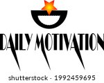 daily motivation logo   vector  ... | Shutterstock .eps vector #1992459695